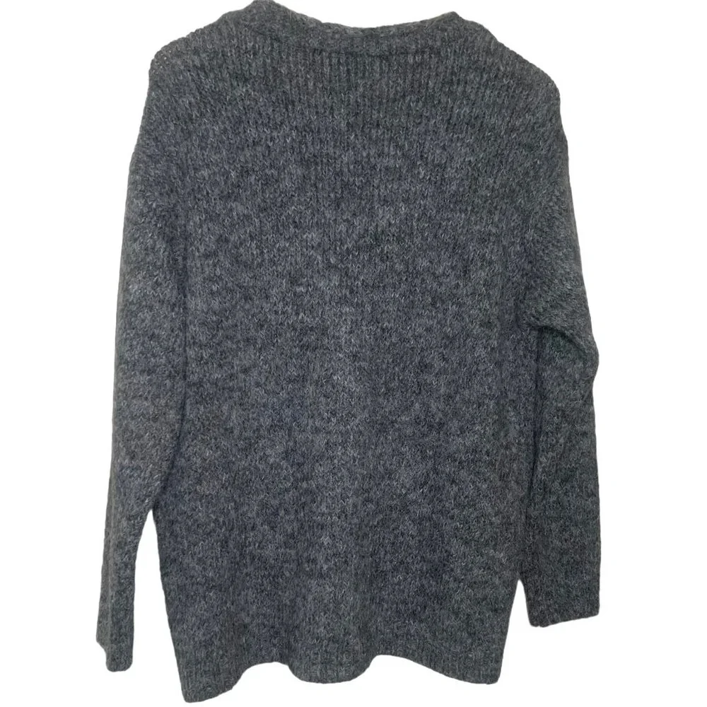 COZY GRAY LONG POCKET CARDIGAN - ZARA - Picture 10 of 10
